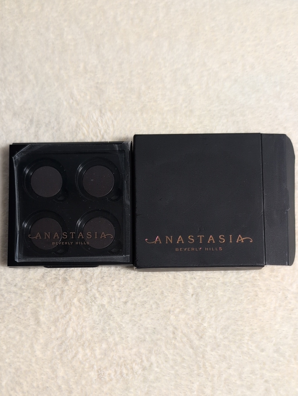 Anastasia Beverly Hills Empty Quad Eyeshadow Palette - Black with Rose Gold Logo